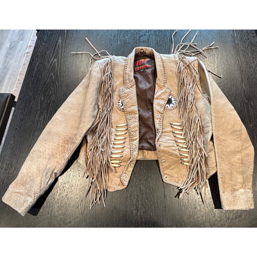Vintage Western-Style Leather Jacket